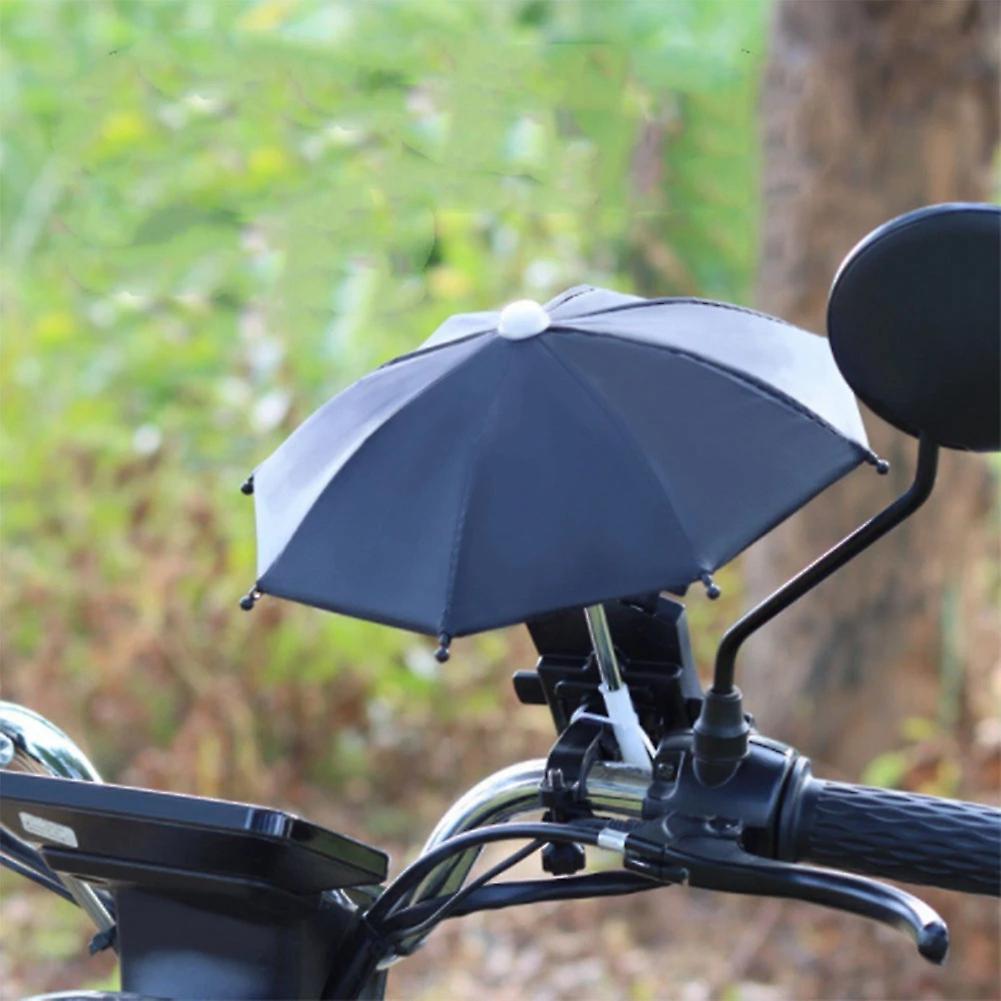 Mobile Phone Holder Umbrella Waterproof Uv Protection Mini Portable Mobile Phone Sunshade For Bicycle And Motorcycle Decoration Purple