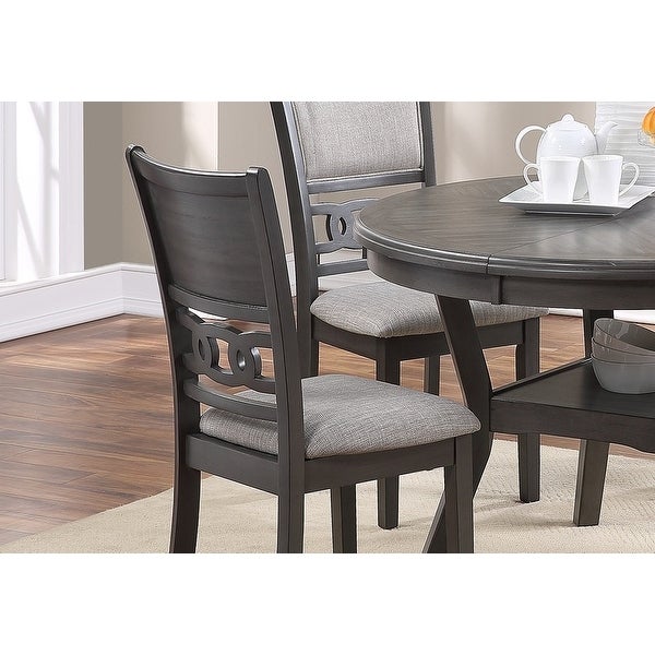 Dining Room Furniture Walnut Finish Set of 2 Side Chairs Cushion Seats