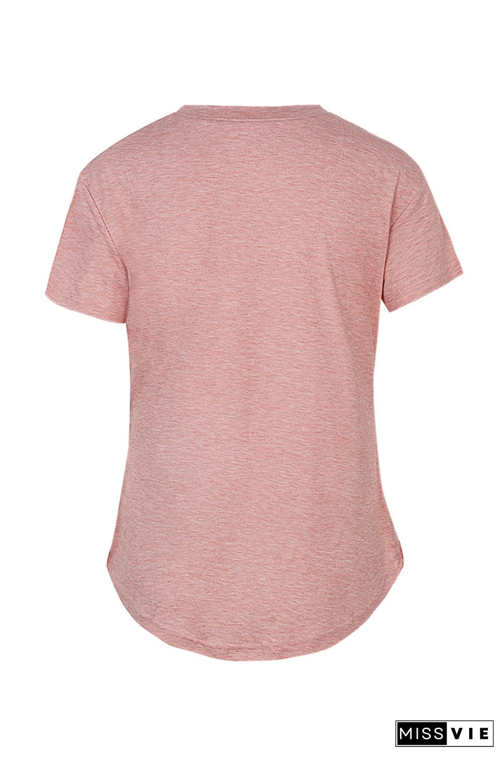 Solid Color Crew Neck Short-sleeved T-shirt Wholesale