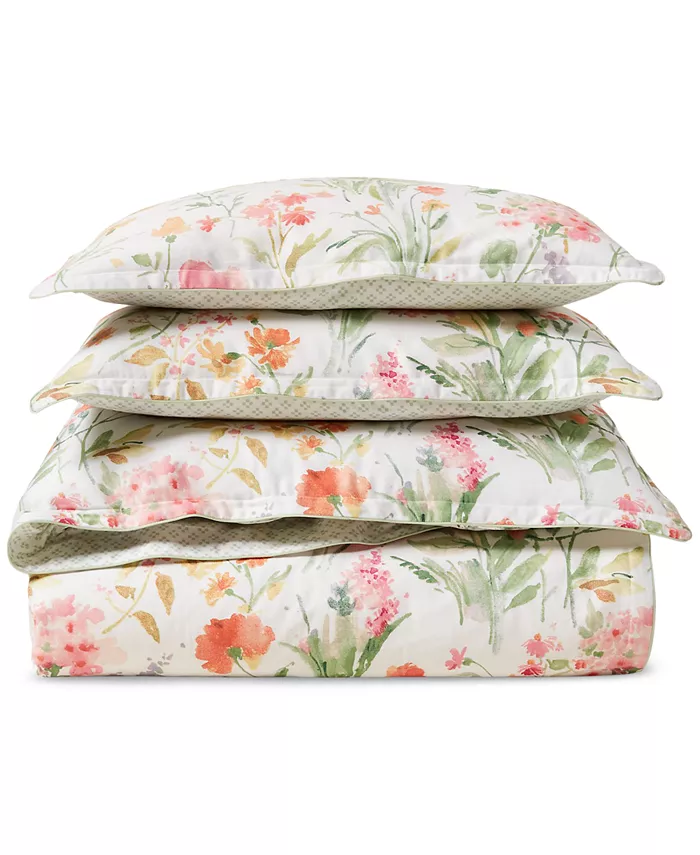 Lauren Ralph Lauren Marguerite Floral 3-Pc. Duvet Cover Set， Full Queen