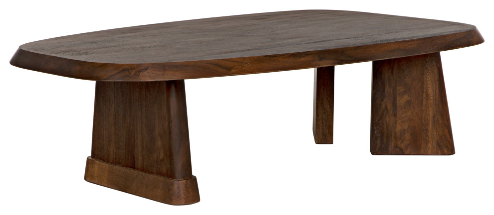 Confucius Coffee Table  Dark Walnut   Rustic   Coffee Tables   by Noir  Houzz