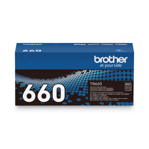 Brother TN660 High-Yield Toner， 2，600 Page-Yield， Black