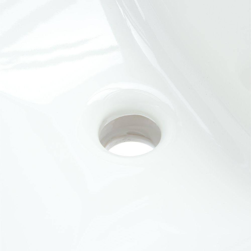 KOHLER Memoirs Stately Drop-In Vitreous China Bathroom Sink in White with Overflow Drain K-2337-8-0