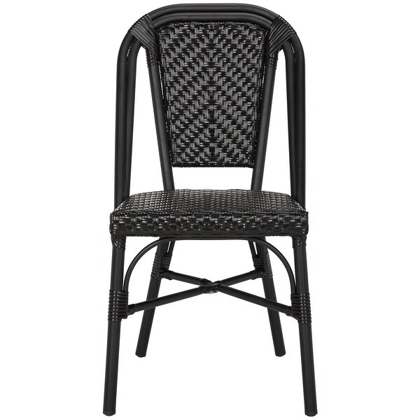 SAFAVIEH Daria Stacking Black Side Chair (Set of 2)