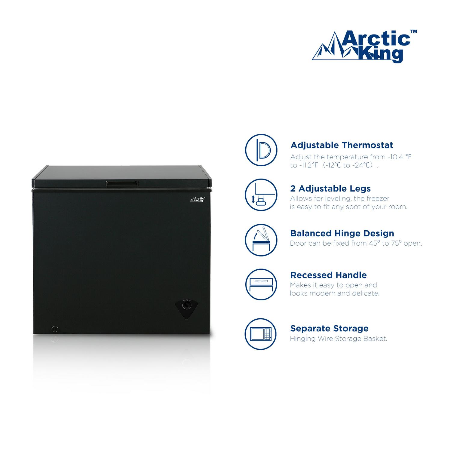 Arctic King 7 Cu ft Chest Freezer Black  Crowdfused