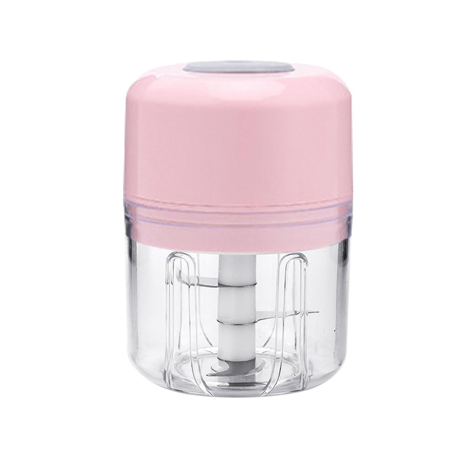 Ice Shaved Machine Wireless Electric Mini Garlic Chopper For Pepper Nuts Ice Pink