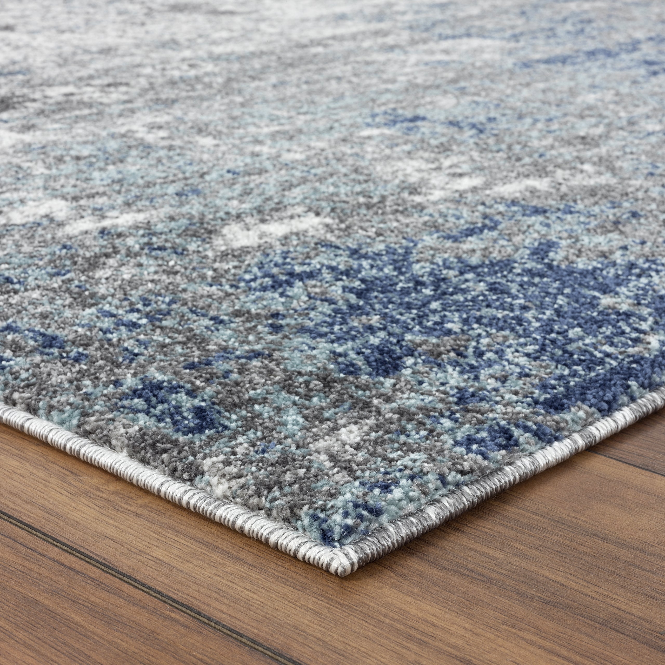 Luxe Weavers Coastal Modern Area Rug Blue 8'x10', Machine-Made Carpet