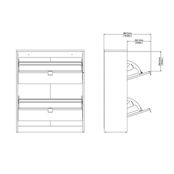 Porch and Den Cambria 2-drawer Shoe Cabinet - - 28639730