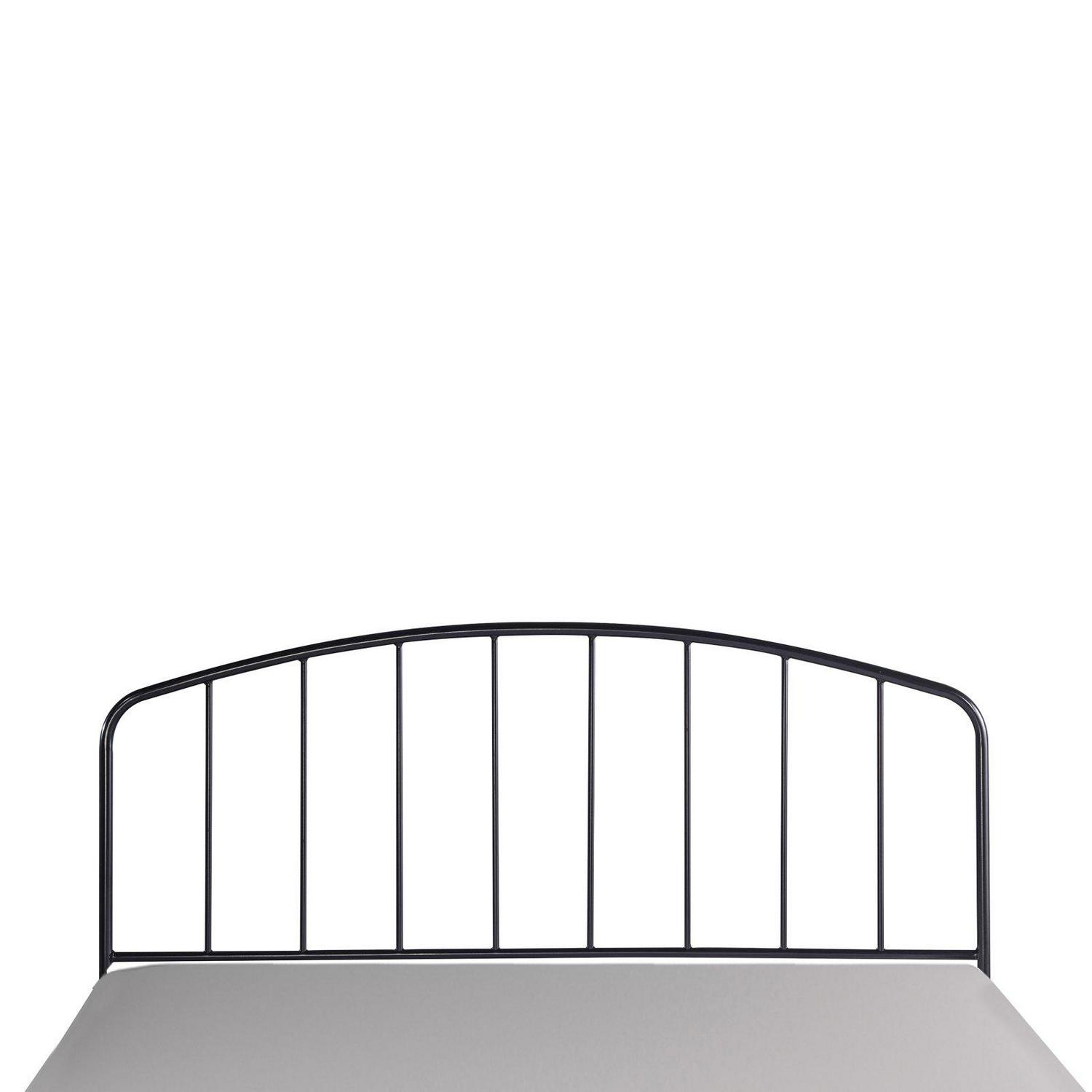 Hillsdale Furniture Tolland Arched Spindle Satin Black Metal Full/Queen Headboard