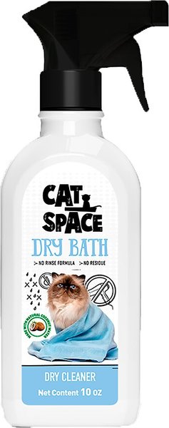 Cat Space Dry Bath Cat Shampoo， 10-oz bottle