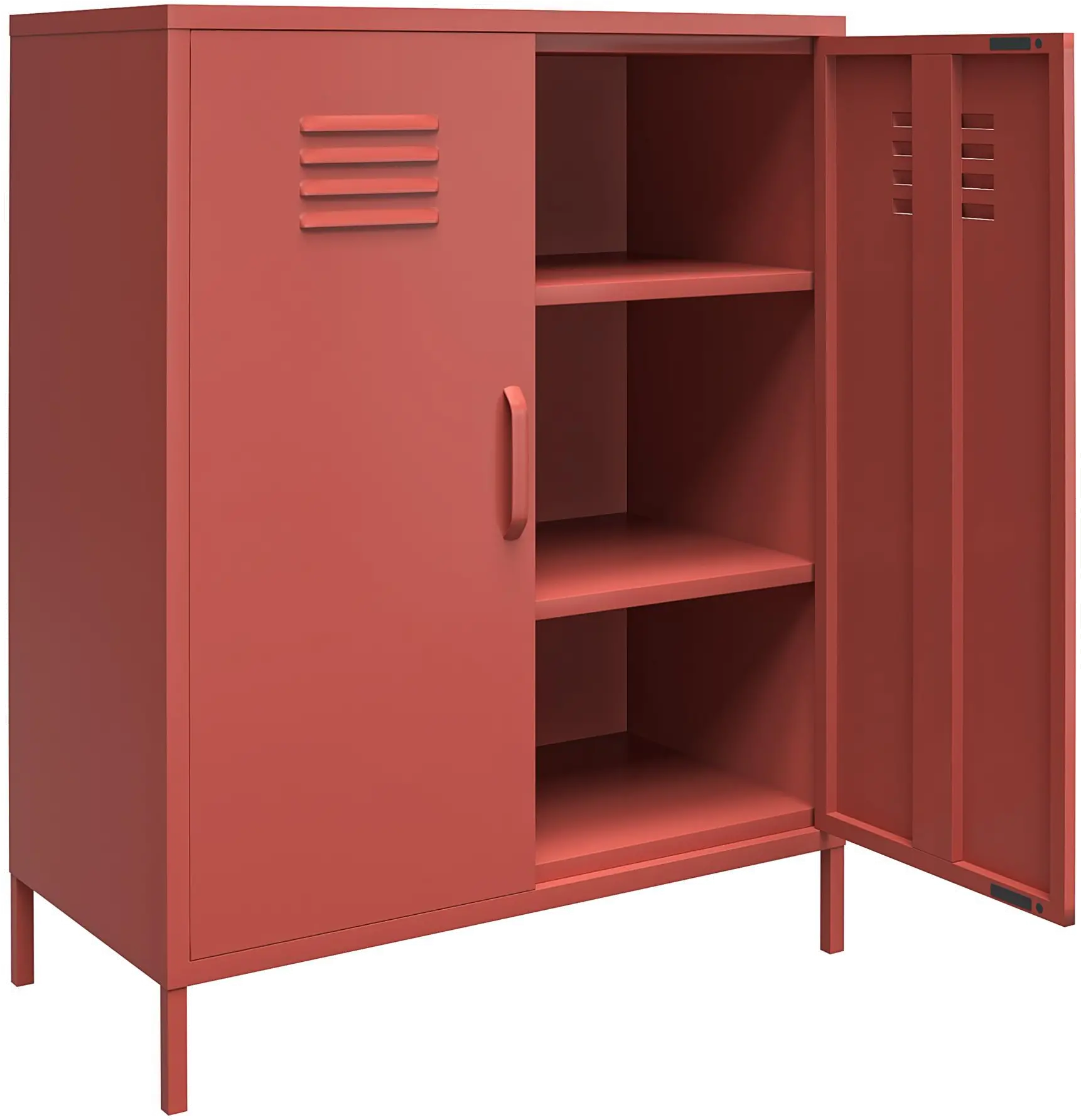 Mission Terracotta 2 Door Metal Locker Storage Cabinet