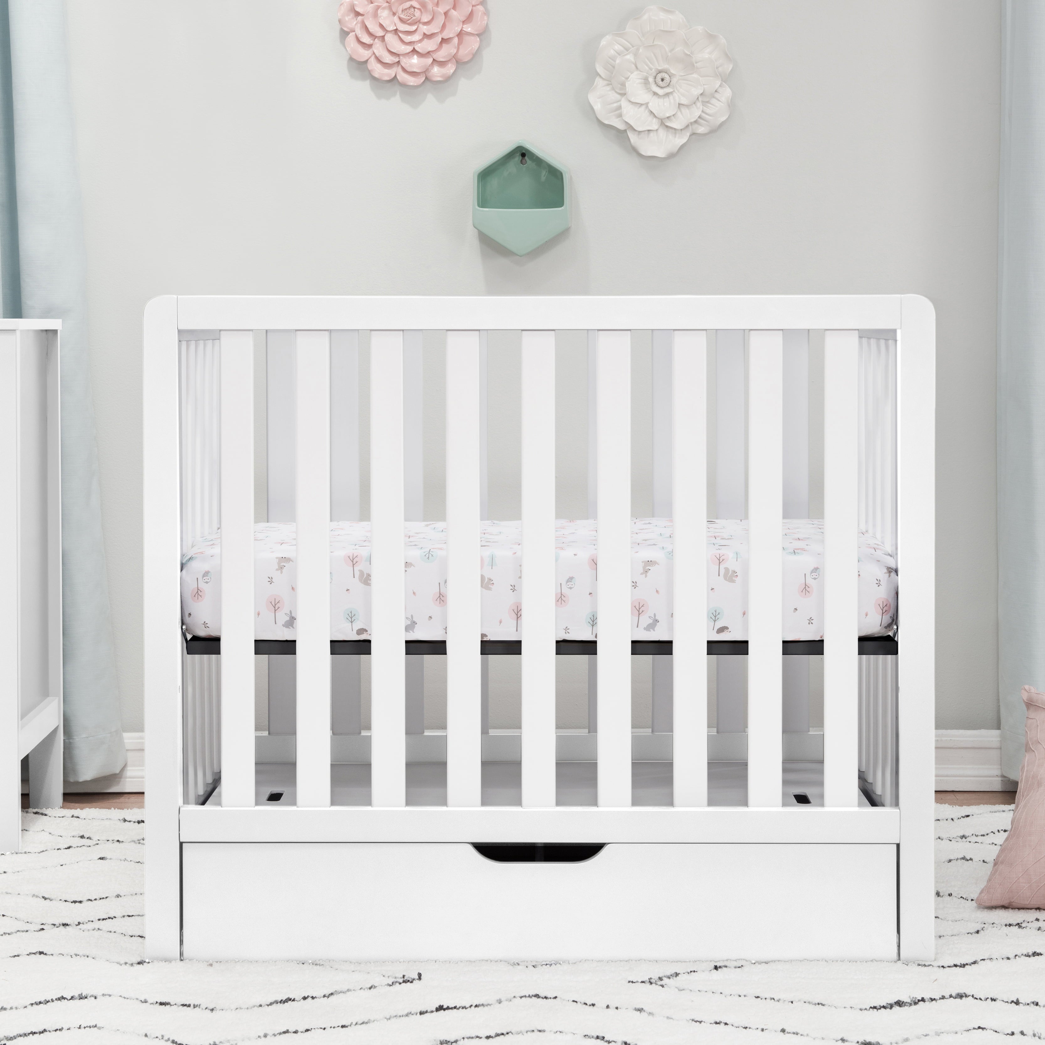 Carter's Colby 4-in-1 Convertible Mini Crib with Trundle