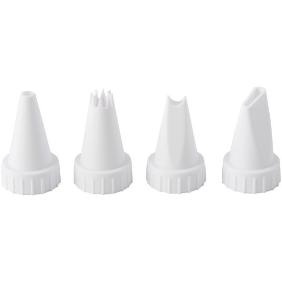 Wilton 418 621 Plastic Decorating Tips  4 Piece