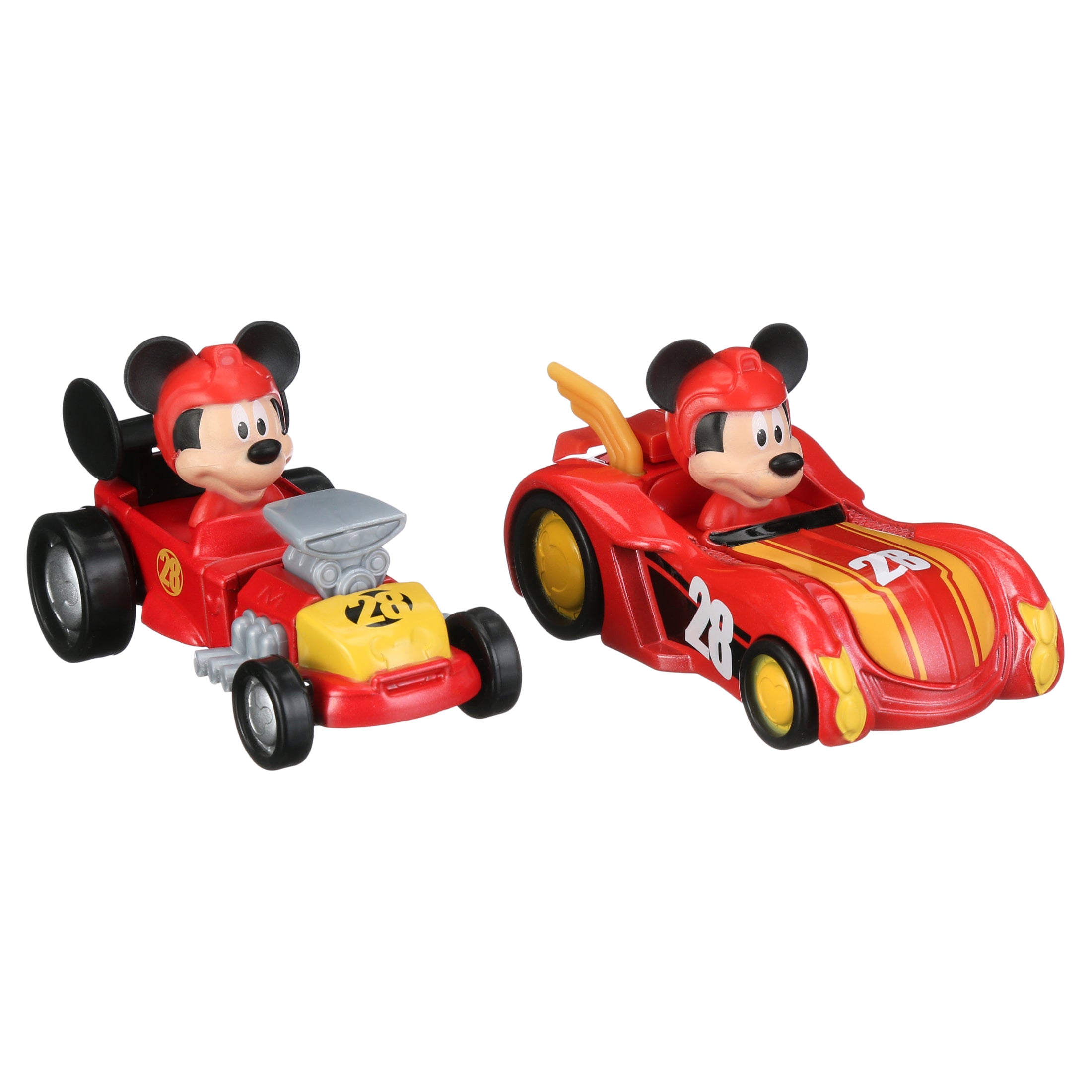 Mickey Mouse Die-Cast Roadster Vehicles 2-Pack， Mickey Mouse 2 Pack，  Kids Toys for Ages 3 Up， Gifts and Presents