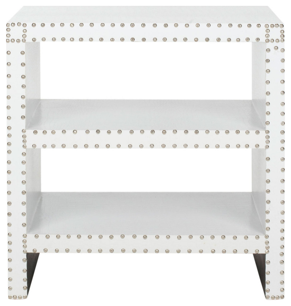 Eva Two Tier Side Table White   Modern   Side Tables And End Tables   by Virgil Stanis Design  Houzz