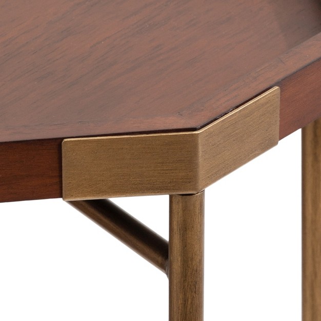 Kate And Laurel Occonor Octagon Side Table Wood