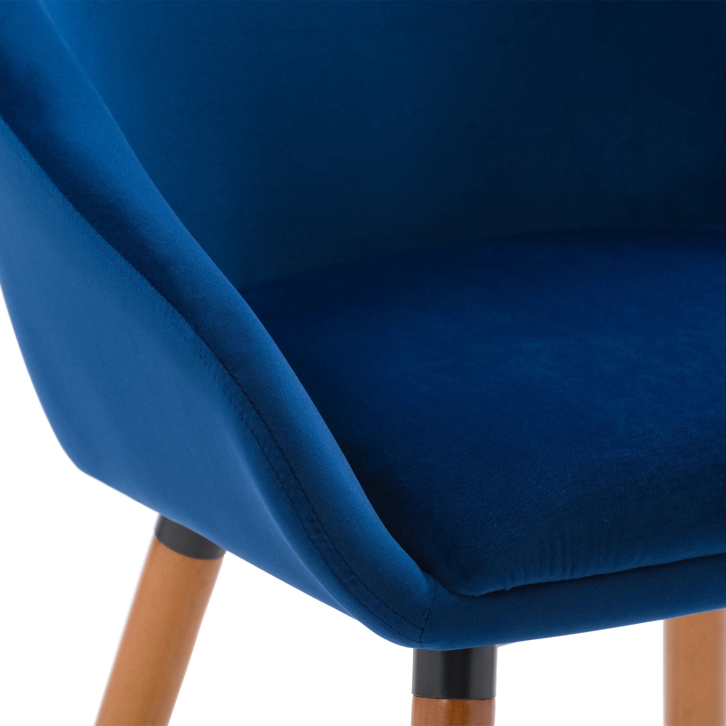 Ayla Navy Velvet Side Chair