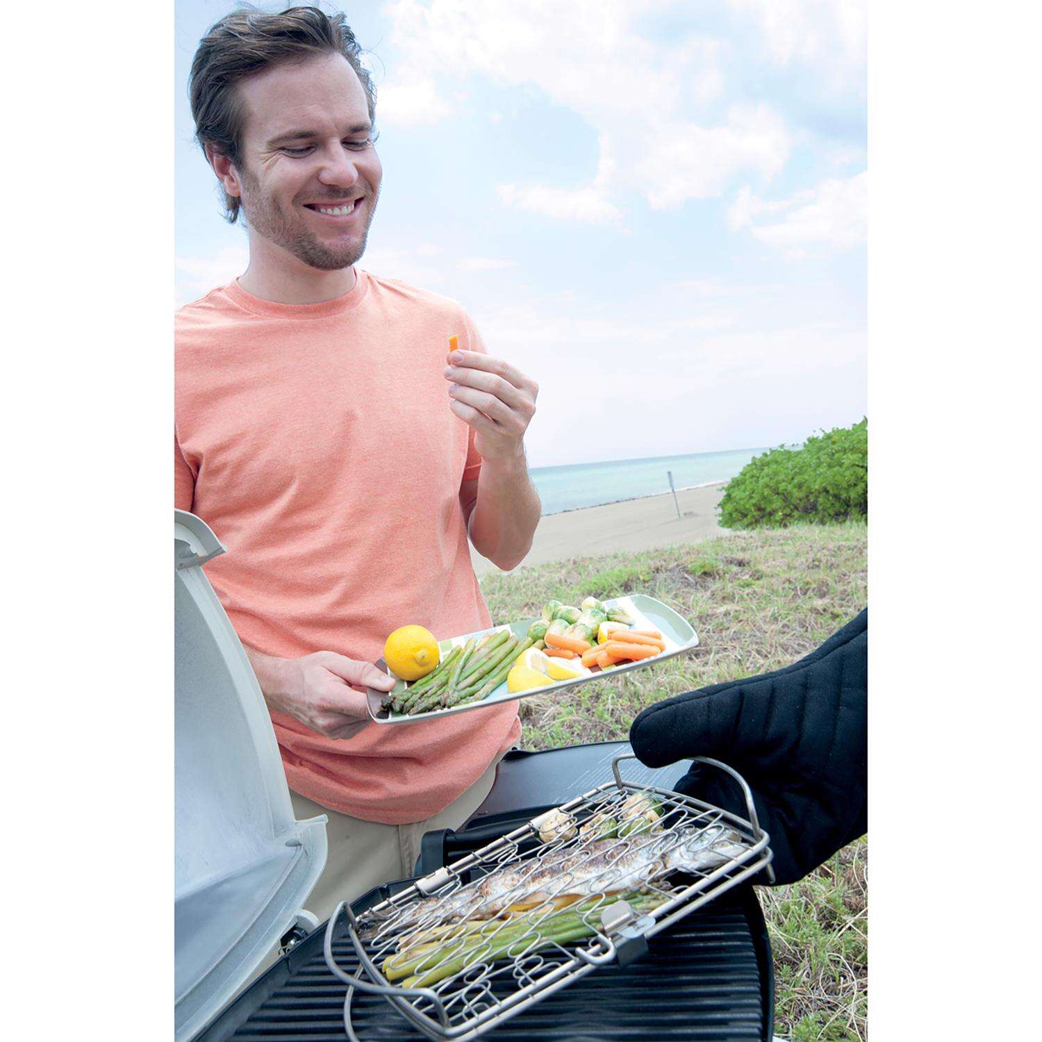 Weber Stainless Steel Grill Basket 11 in. L X 8.1 in. W 1 pk