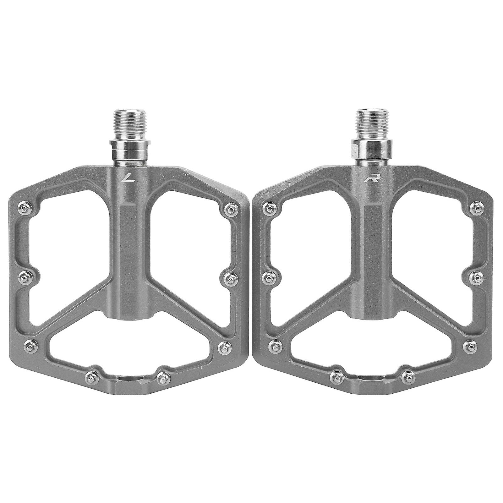 1 Pair Ztto Mountain Bike Pedals Aluminium Alloy Nonslip Bicycle Platform Flat Pedalstitanium