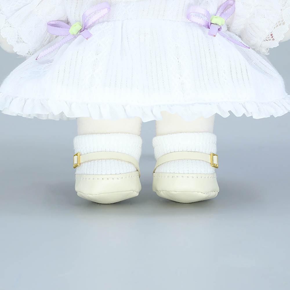 20cm Plush Doll Square Shoes Leather Shoes 8in Doll Accessories