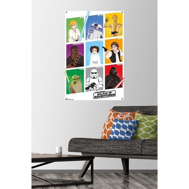 Trends International Star Wars Saga Galaxy Grid Unframed Wall Poster Prints