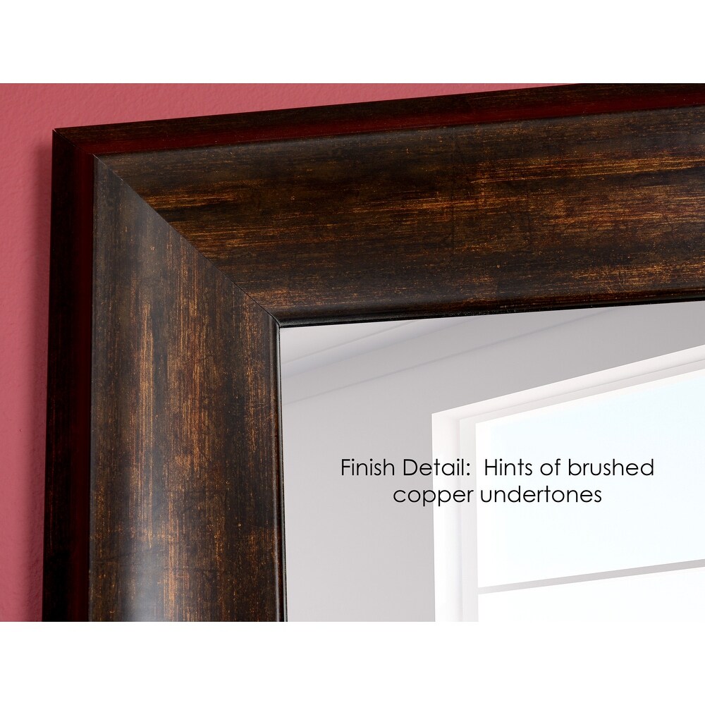 Deep Copper Extra Large Framed Wall Mirror