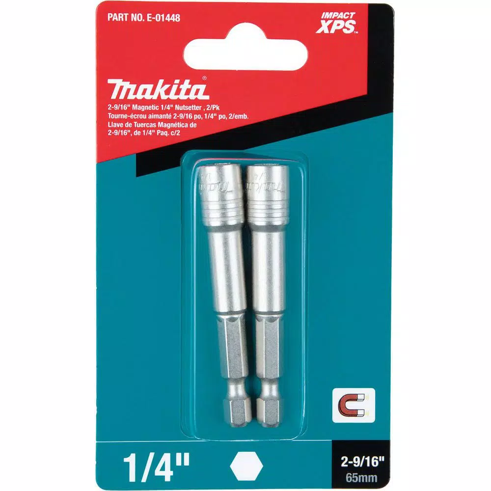 Makita IMPACT XPS 2-9/16 in. Magnetic 1/4 in. Nutsetter (2-Pack) and#8211; XDC Depot