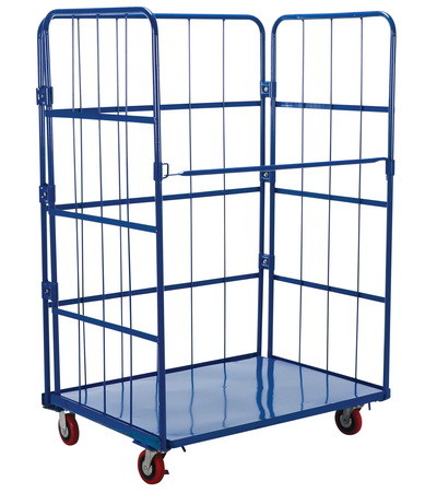 Vestil ROL 3143 1 blue nestable roller container 1...