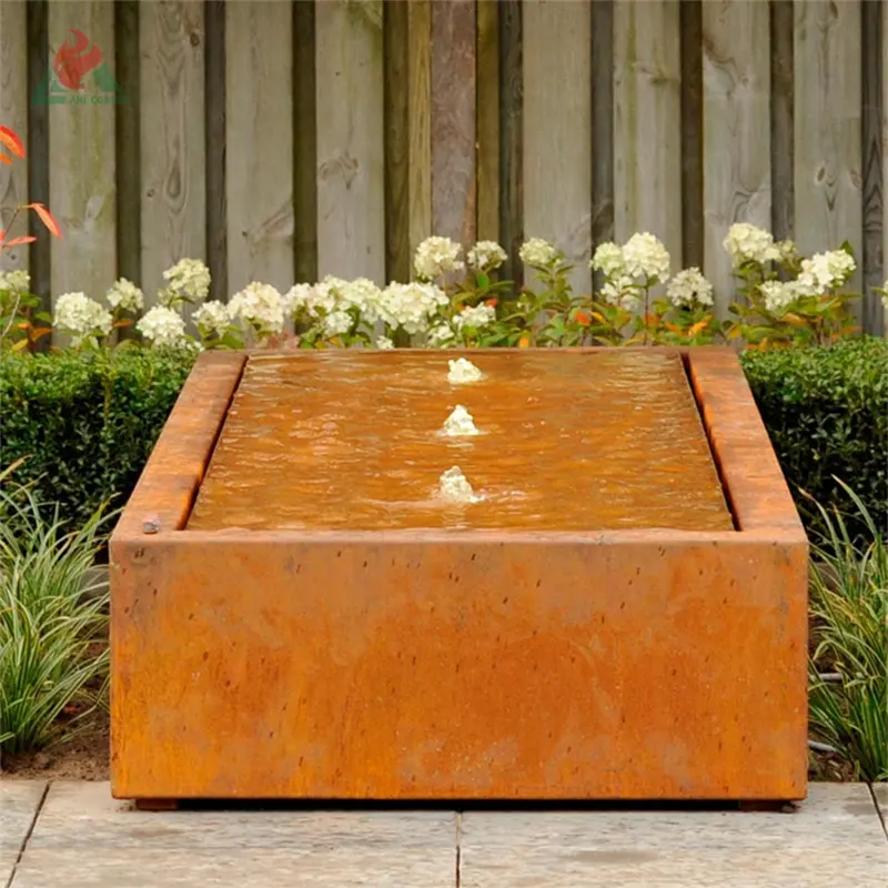 water feature design factory supplier corten water wall fountain water feature ideas