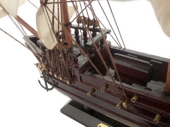 Handcrafted Model Ships Black Falcon White Sails 2...