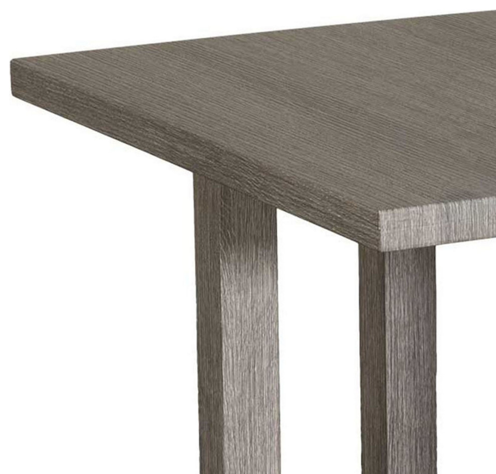 24 quotSide End Table  Square Top  Sturdy Crossed Base  Light Gray Wood   Transitional   Side Tables And End Tables   by VirVentures  Houzz