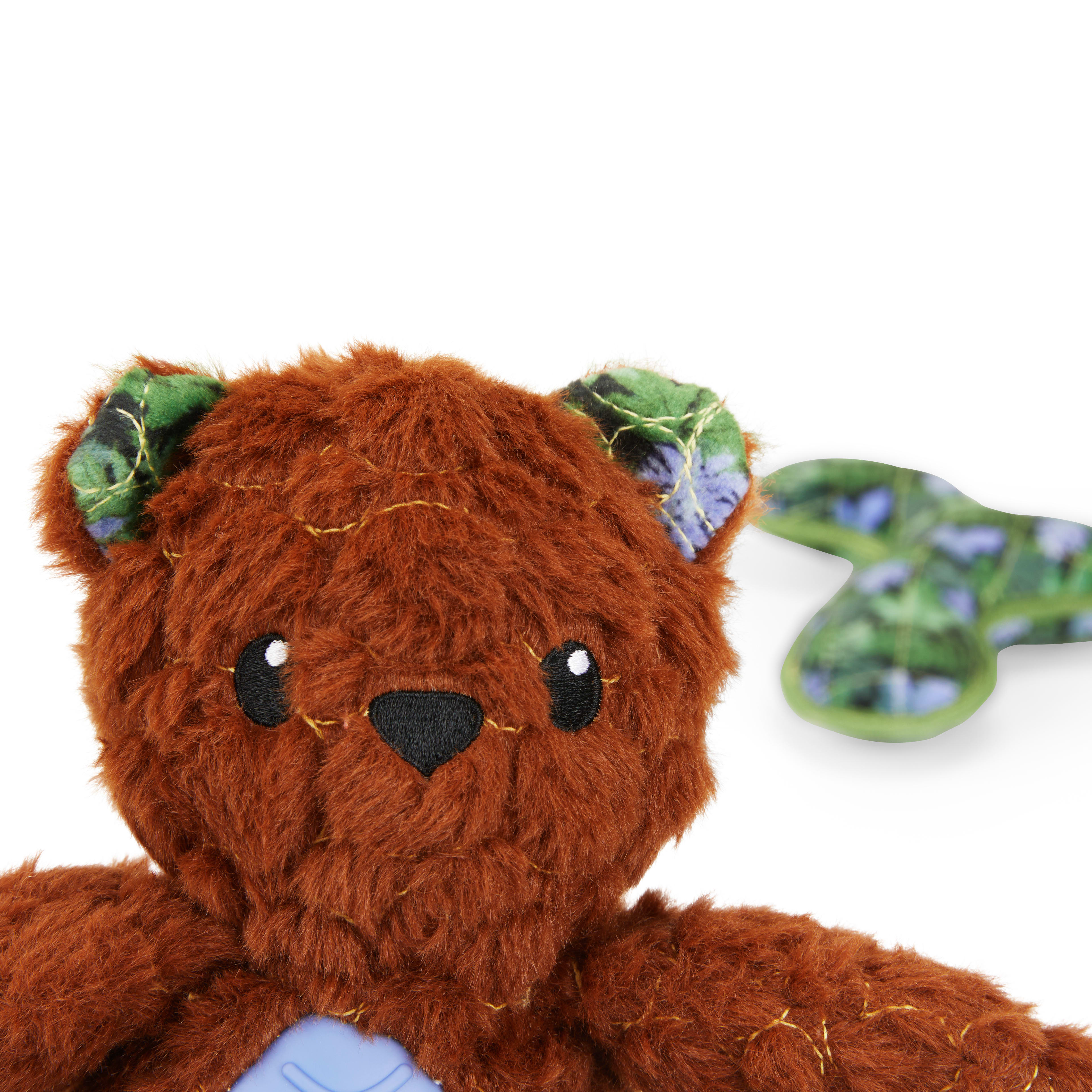 Leaps  Bounds Tough Bear with Rubber Belly Dog Toy