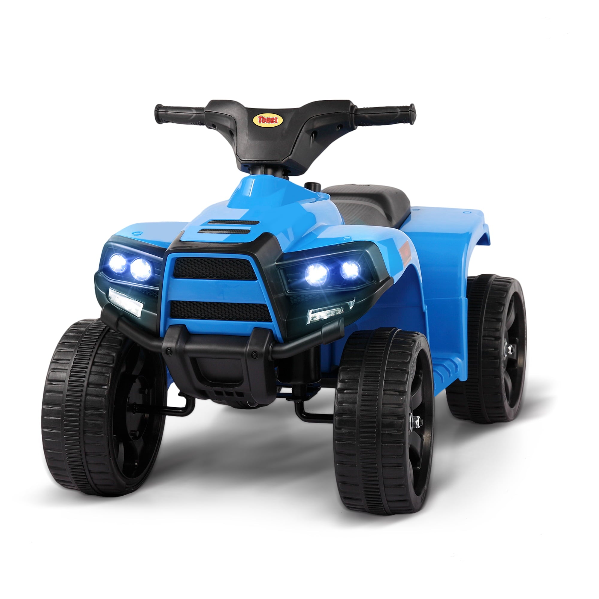 TOBBI 6V Electric Kids Ride on ATV Quad Car 4 Wheeler Ride on Toy W/ LED Headlight, Horn, Speed Indicator, Blue