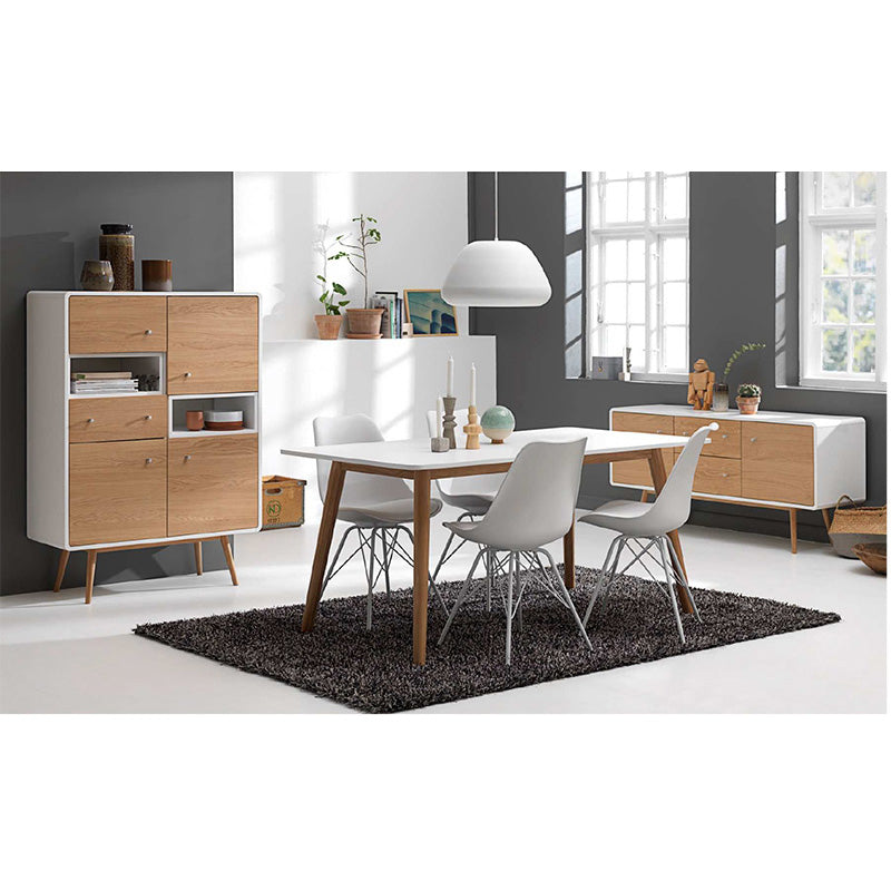 KAISU Sideboard Buffet 150cm -  Natural & White