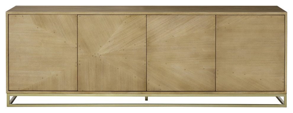 Ellie Media Console   Contemporary   Entertainment Centers And Tv Stands   by Peachtree Fine Furniture  Houzz