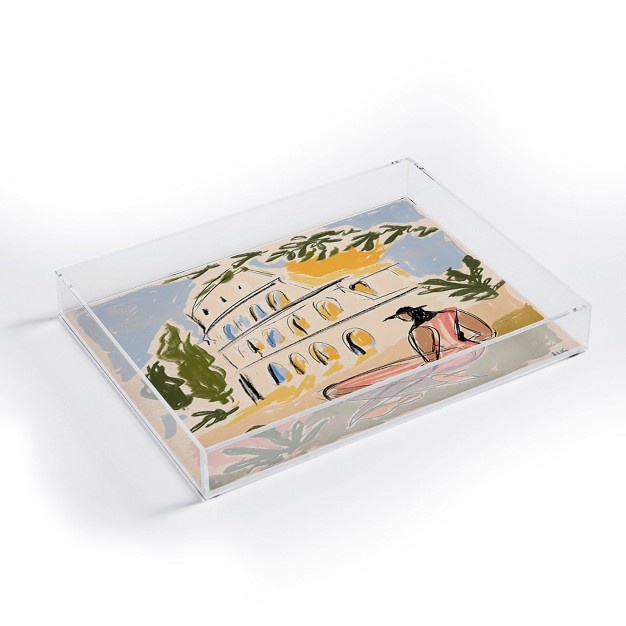 Maggie Stephenson When In Rome Acrylic Tray Deny Designs