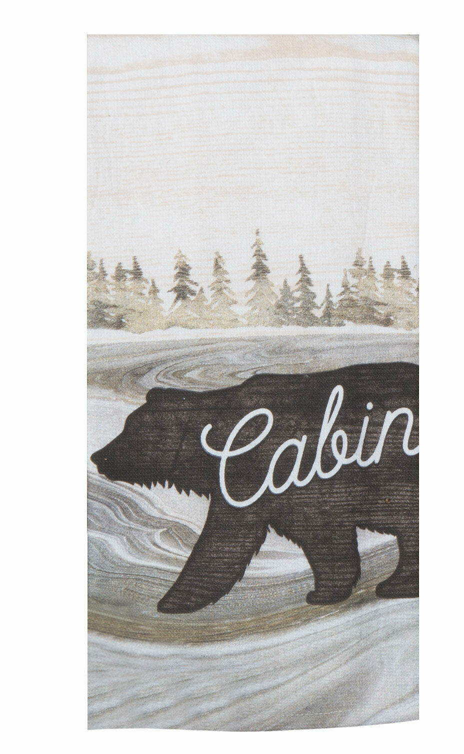 Set of 2 Tranquility Lodge BEAR and MOOSE Terry Kitchen Towels by Kay Dee Designs