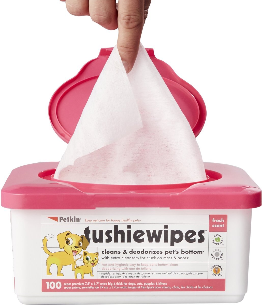 Petkin Dog and Cat Tushie Wipes