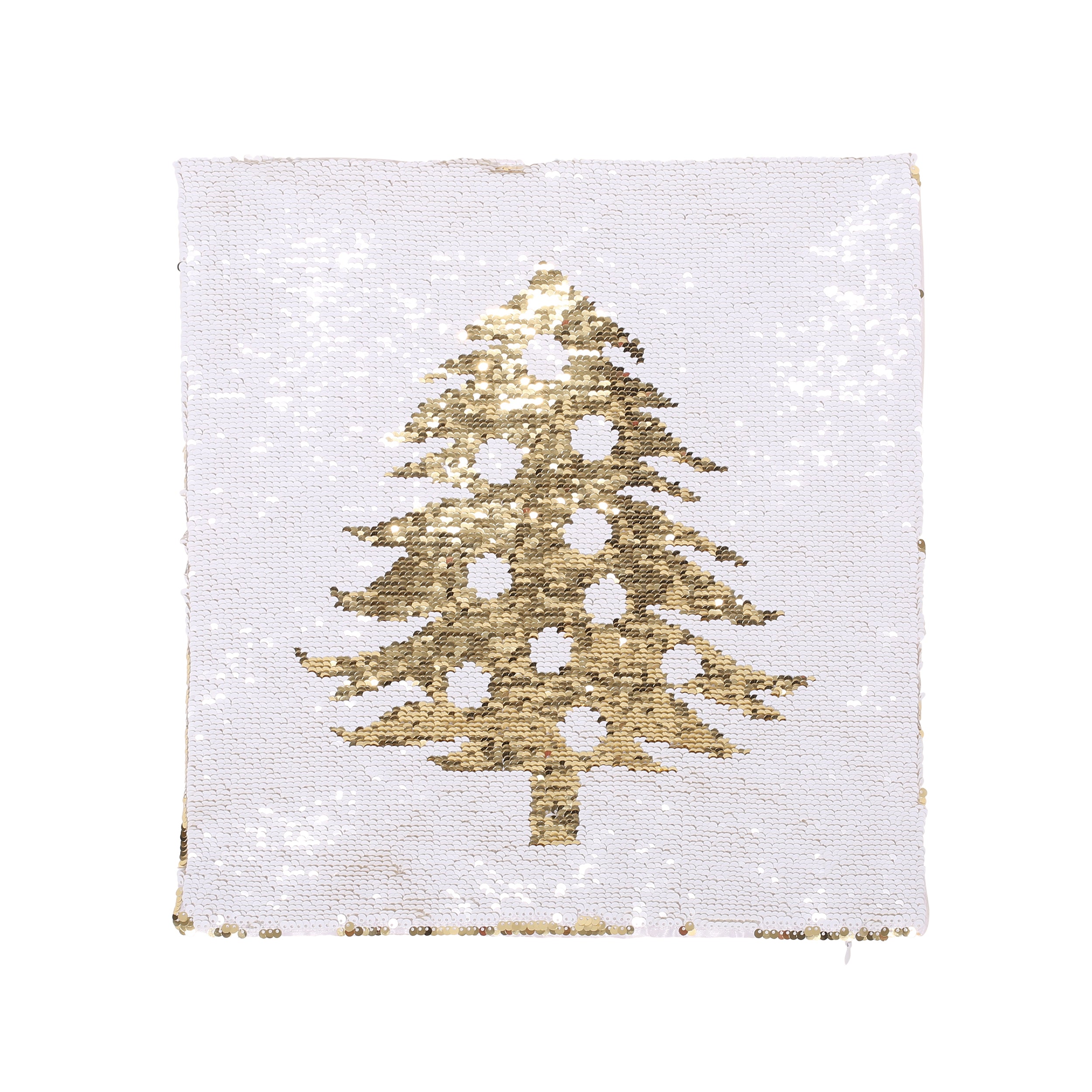 Krosp Glam Sequin Christmas Throw Pillow Cover