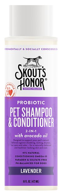 Skouts Honor Probiotic Shampoo + Conditioner Lavender For Dogs  Cats