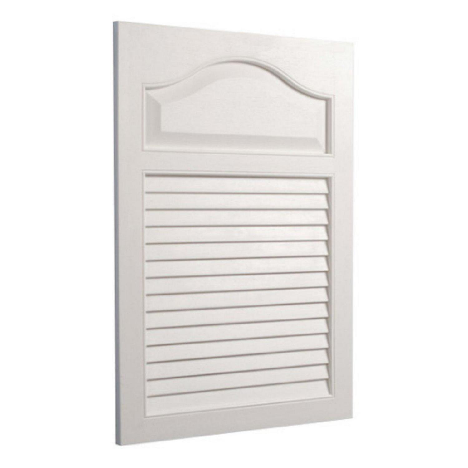 Jensen Medicine Cabinet White Grained Wood Look Louver Door 16W x 24H in. Medicine Cabinet 615