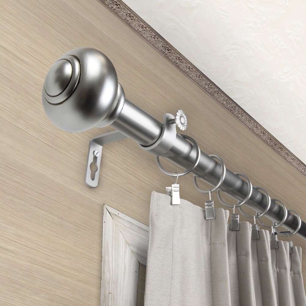 InStyleDesign Coiled 1 inch Diameter Adjustable Curtain Rod