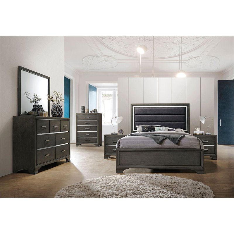 Acme Furniture Carine II Charcoal Dresser with Seven Drawers