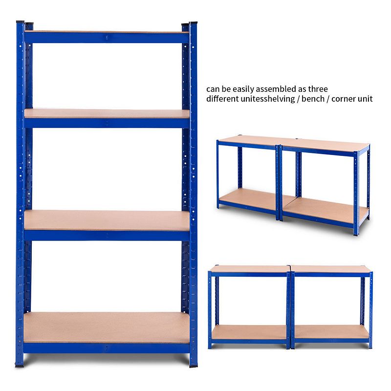 Adjustable Heavy Duty 4 Level Garage Tool Shelf Storage