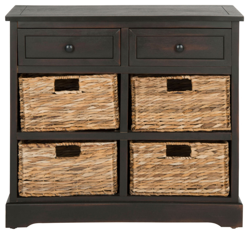 Mitzy Storage Unit  Brown   Tropical   Accent Chests And Cabinets   by Rustic Home Furniture Deco  Houzz