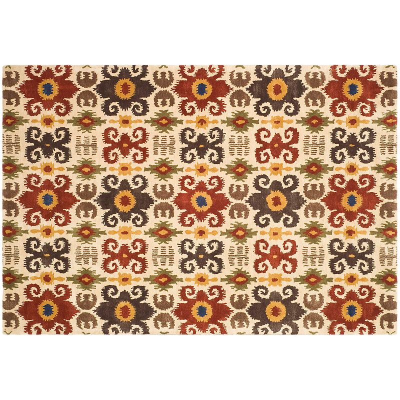 Safavieh Soho Checkerboard Floral Wool Rug