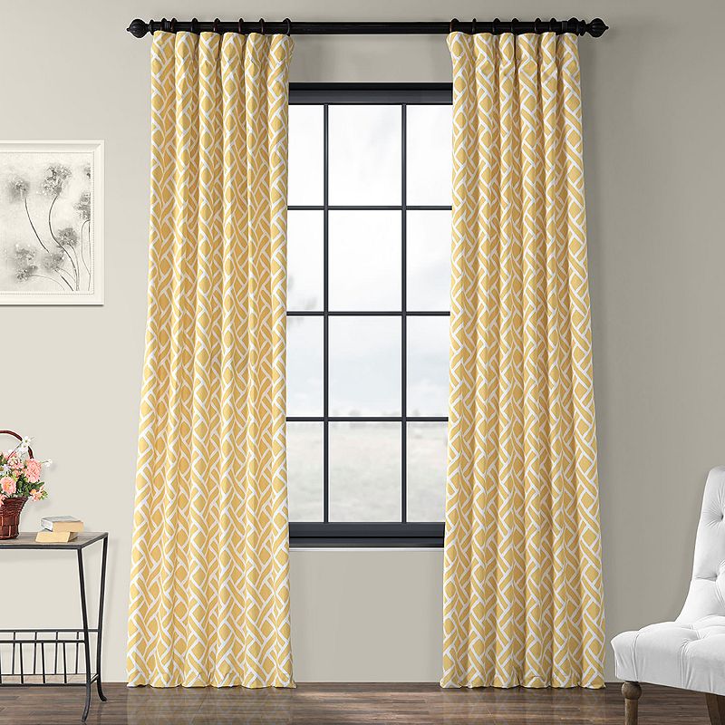 EFF 1-Panel Martinique Printed Window Curtain