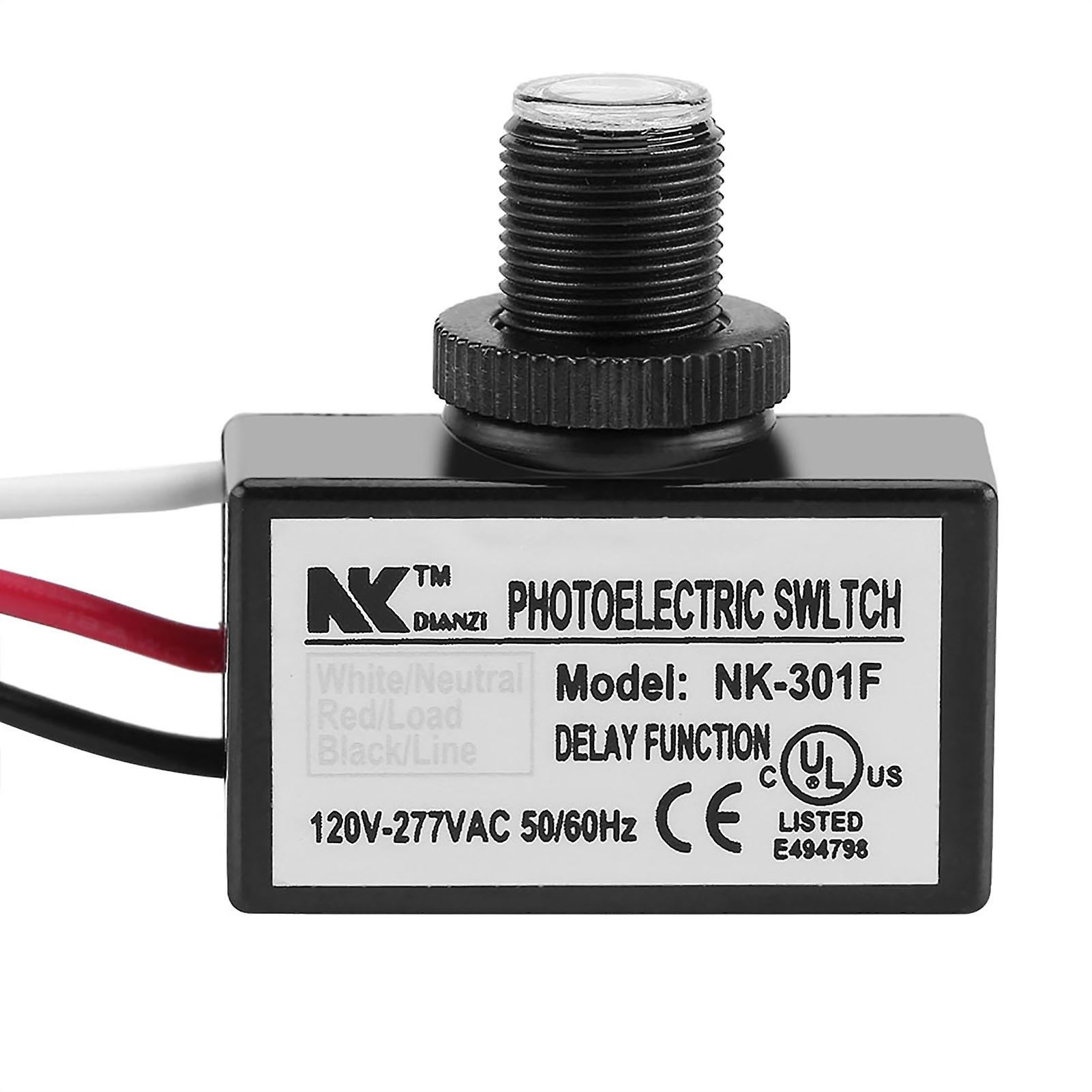 120v-277vac Light Sensor Control Automatic On/off Photoelectric Switch For Lighting Fixtures