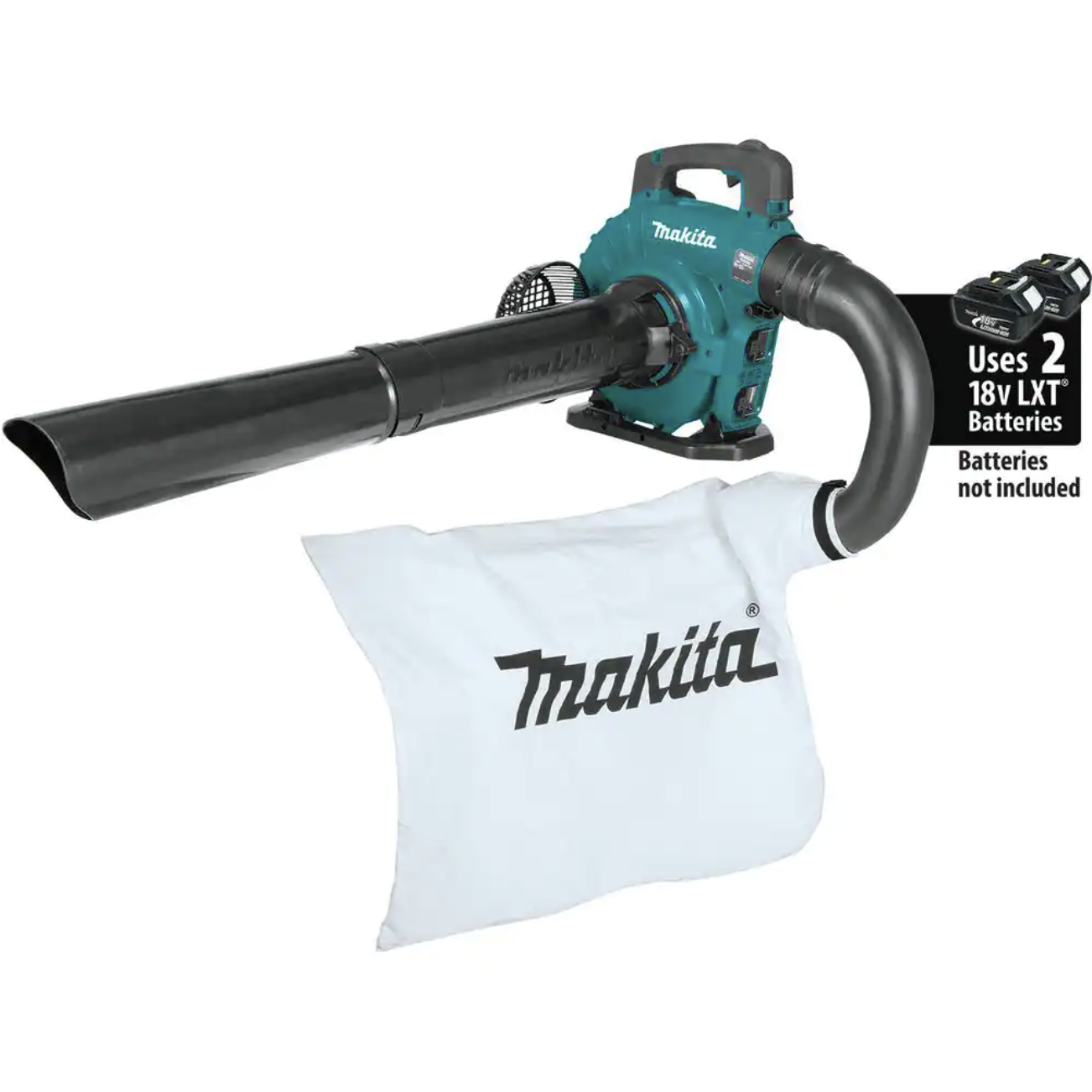 Makita 120MPH 473CFM 18V X2 (36V) LXT Lithium-Ion Brushless Cordless Blower with Vacuum Attachment Kit， Tool-Only (XBU04ZV)