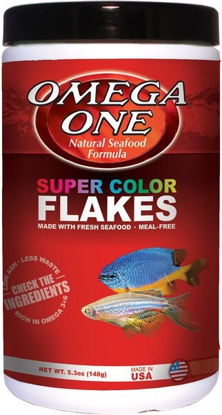 Omega One Super Color Flakes Tropical Fish Food